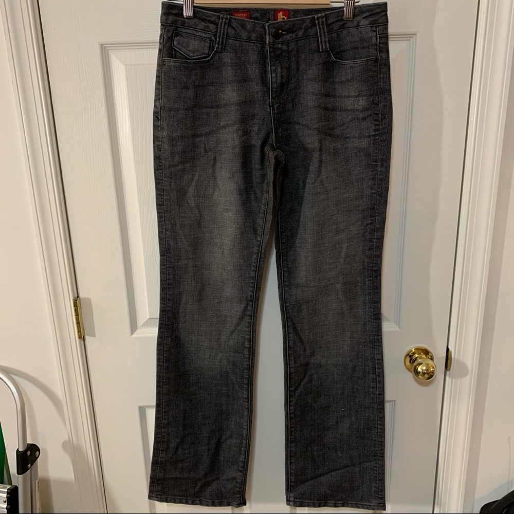 NWOT Sasson Ooh La La Bootcut Boogie Embellished Tab Pocket Jeans